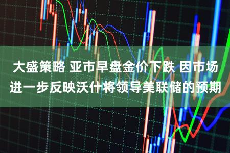 大盛策略 亚市早盘金价下跌 因市场进一步反映沃什将领导美联储的预期