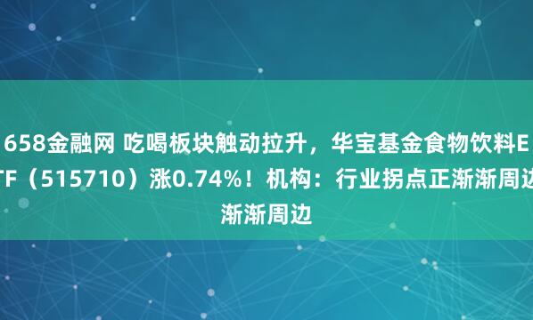 658金融网 吃喝板块触动拉升，华宝基金食物饮料ETF（515710）涨0.74%！机构：行业拐点正渐渐周边
