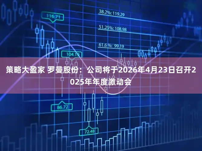 策略大盈家 罗曼股份：公司将于2026年4月23日召开2025年年度激动会