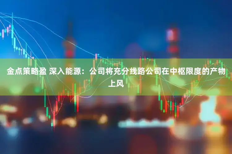 金点策略盈 深入能源：公司将充分线路公司在中枢限度的产物上风