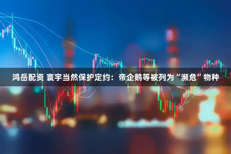 鸿岳配资 寰宇当然保护定约:帝企鹅等被列为“濒危”物种