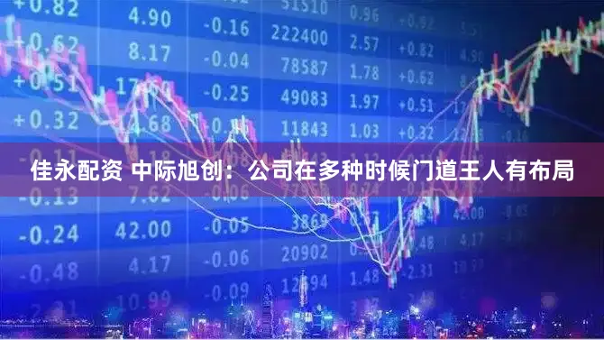 佳永配资 中际旭创:公司在多种时候门道王人有布局