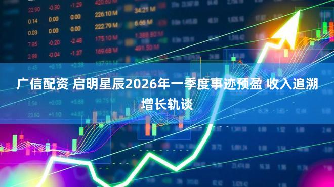 广信配资 启明星辰2026年一季度事迹预盈 收入追溯增长轨谈
